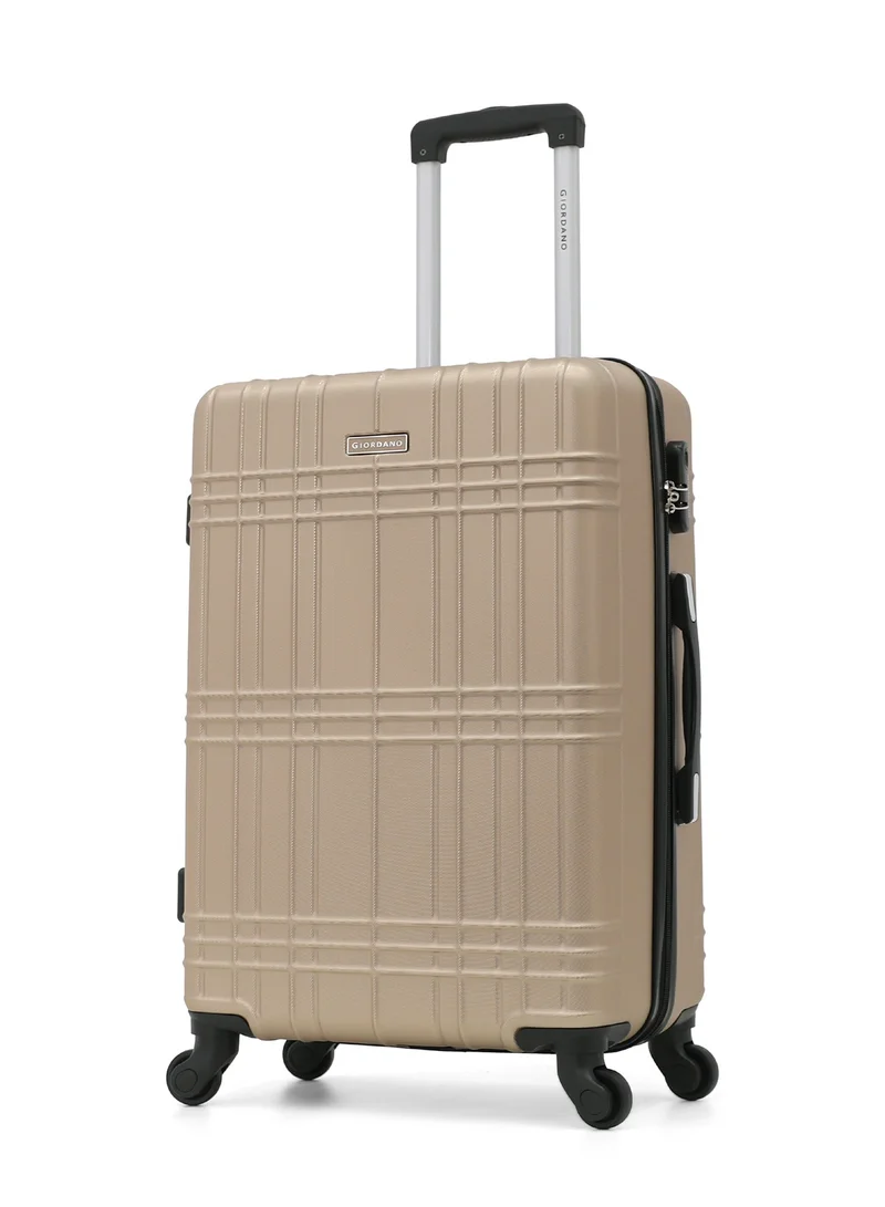 GIORDANO Giordano Hardside Luggage Trolley Bag 4 Pieces set,Champagne (S-20,M-24,L-28,XL-32 Inch)